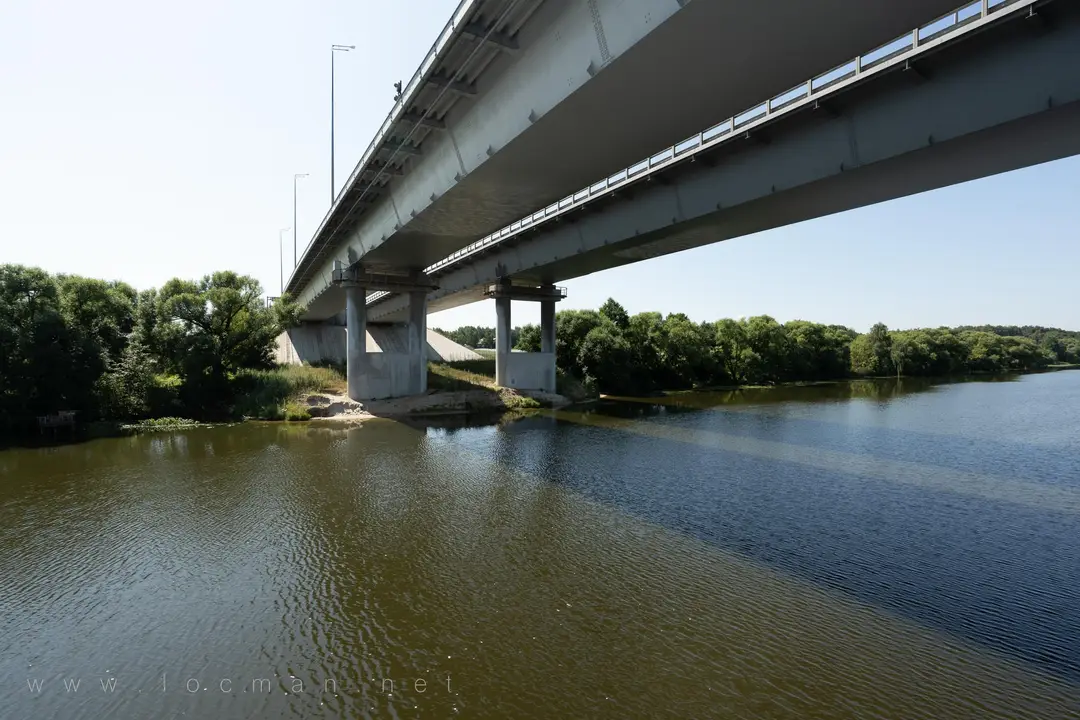 Бронницкие автомобильные мосты ЦКАД через реку Москва