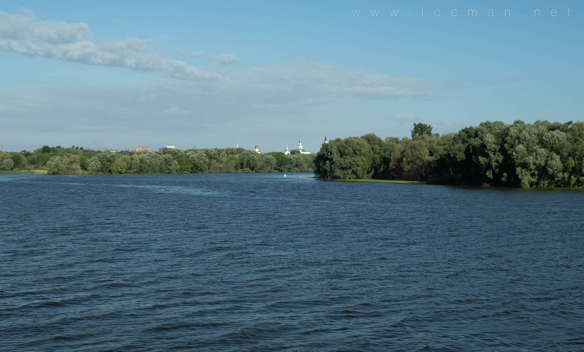 Место впадения реки Москвы в Оку Место впадения реки Москвы в Оку